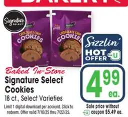 Jewel-Osco Signature Select Cookies offer