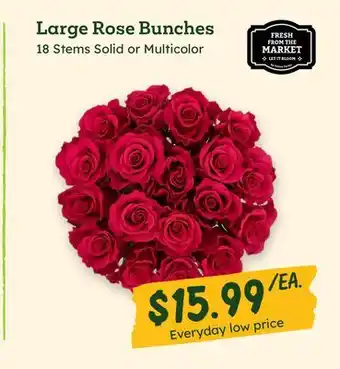 Sprouts Farmers Market Large Rose Bunches offer