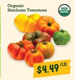 Sprouts Farmers Market Organic Heirloom Tomatoes offer
