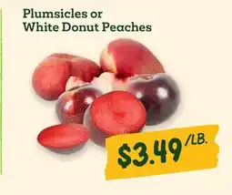 Sprouts Farmers Market Plumsicles or White Donut Peaches offer