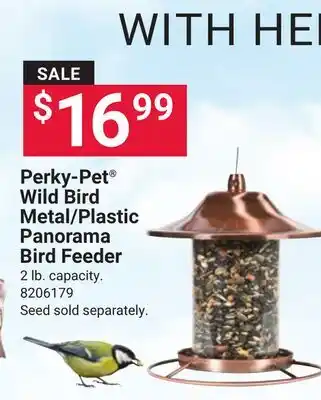 Ace Hardware Perky-Pet Wild Bird Metal/Plastic Panorama Bird Feeder offer