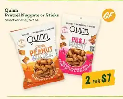 Sprouts Farmers Market Quinn Pretzel Nuggets or Sticks offer