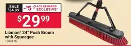 Ace Hardware Libman 24 Push Broom with Squeegee offer
