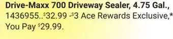 Ace Hardware Drive‑Maxx 700 Driveway Sealer, 4.75 Gal offer