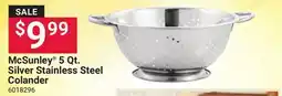 Ace Hardware McSunley 5 Qt. Silver Stainless Steel Colander offer