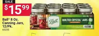 Ace Hardware Ball 8 Oz. Canning Jars 12/Pk offer