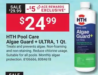 Ace Hardware HTH Pool Care Algae Guard + ULTRA, 1 Qt offer