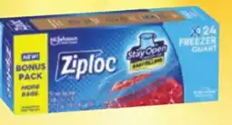 Ace Hardware Ziploc Grip'N Seal Quart Freezer Bag, 24/Pk offer