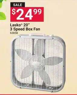 Ace Hardware Lasko 20 3 Speed Box Fan offer