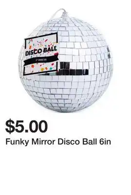 Five Below Funky Mirror Disco Ball 6in offer