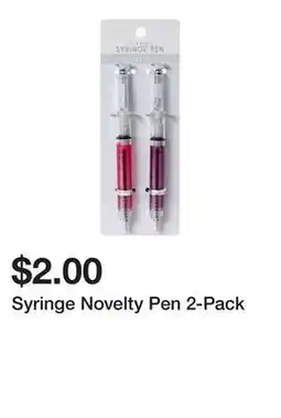Five Below Syringe Novelty Pen 2-Pack offer