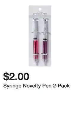 Five Below Syringe Novelty Pen 2-Pack offer