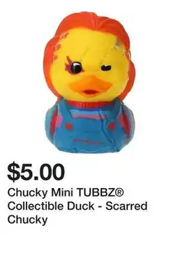 Five Below Chucky Mini TUBBZ Collectible Duck - Scarred Chucky offer