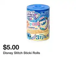 Five Below Disney Stitch Sticki Rolls offer