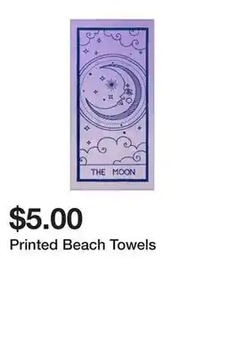 Five Below Printed Beach Towels offer