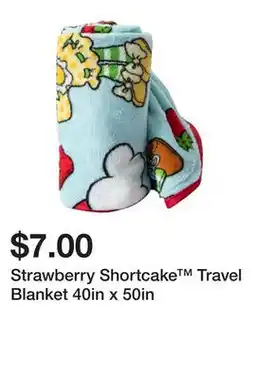 Five Below Strawberry Shortcake Travel Blanket 40in x 50in offer
