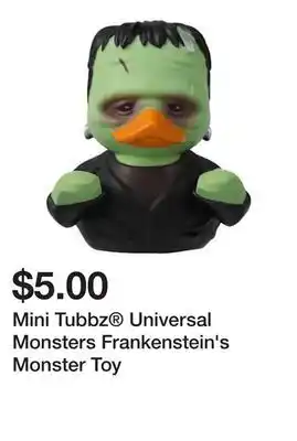 Five Below Mini Tubbz Universal Monsters Frankenstein's Monster Toy offer