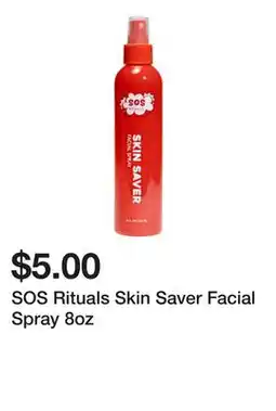 Five Below SOS Rituals Skin Saver Facial Spray 8oz offer