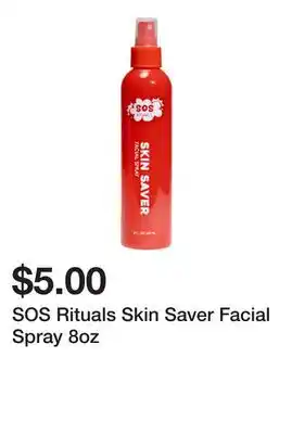 Five Below SOS Rituals Skin Saver Facial Spray 8oz offer