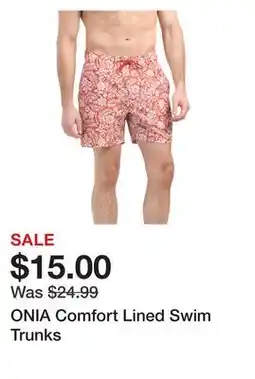 Marshalls ONIA Comfort Lined Swim Trunks offer