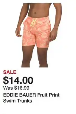 Marshalls EDDIE BAUER Fruit Print Swim Trunks offer