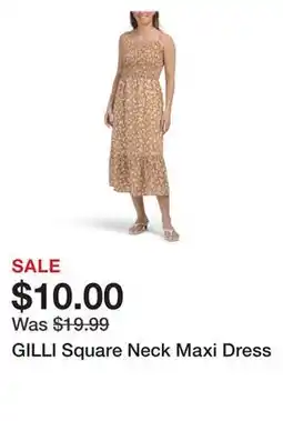Marshalls GILLI Square Neck Maxi Dress offer