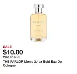 Marshalls THE PARLOR Men's 3.4oz Bold Eau De Cologne offer