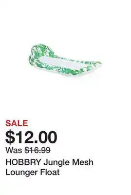 Marshalls HOBBRY Jungle Mesh Lounger Float offer