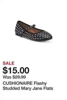 Marshalls CUSHIONAIRE Flashy Studded Mary Jane Flats offer