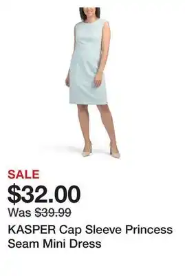 Marshalls KASPER Cap Sleeve Princess Seam Mini Dress offer