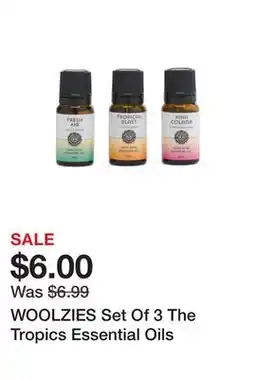 Marshalls WOOLZIES Set Of 3 The Tropics Essential Oils offer