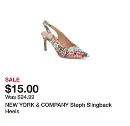 Marshalls NEW YORK & COMPANY Steph Slingback Heels offer