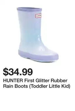Marshalls HUNTER First Glitter Rubber Rain Boots (Toddler Little Kid) offer