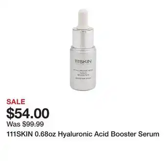 Marshalls 111SKIN 0.68oz Hyaluronic Acid Booster Serum offer