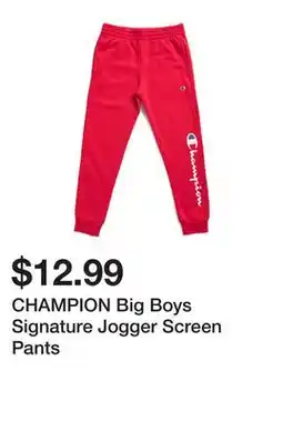 Marshalls CHAMPION Big Boys Signature Jogger Screen Pants offer