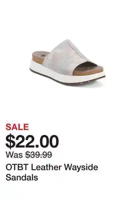 Marshalls OTBT Leather Wayside Sandals offer