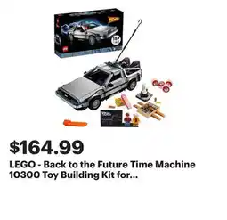 Best Buy LEGO - Back to the Future Time Machine 10300 Toy Building Kit for Adults (1,856 Pieces) offer