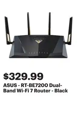 Best Buy ASUS - RT-BE7200 Dual-Band Wi-Fi 7 Router - Black offer