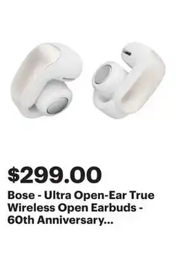 Best Buy Bose - Ultra Open-Ear True Wireless Open Earbuds - 60th Anniversary Diamond Edition offer