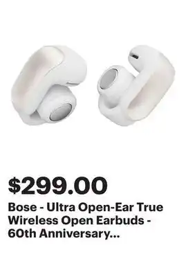 Best Buy Bose - Ultra Open-Ear True Wireless Open Earbuds - 60th Anniversary Diamond Edition offer