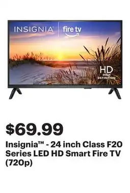 Best Buy Insignia - 24 inch Class F20 Series LED HD Smart Fire TV (720p) offer