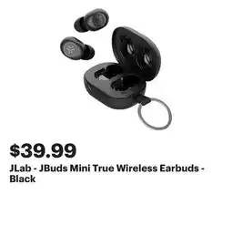 Best Buy JLab - JBuds Mini True Wireless Earbuds - Black offer