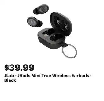 Best Buy JLab - JBuds Mini True Wireless Earbuds - Black offer
