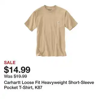 Tractor Supply Company Carhartt Loose Fit Heavyweight Short-Sleeve Pocket T-Shirt, K87 offer