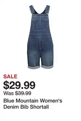Tractor Supply Company Blue Mountain Women's Denim Bib Shortall offer