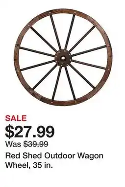 Tractor Supply Company Red Shed Outdoor Wagon Wheel, 35 in offer
