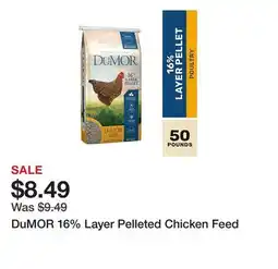 Tractor Supply Company DuMOR 16% Layer Pelleted Chicken Feed offer