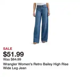 Tractor Supply Company Wrangler Women's Retro Bailey High Rise Wide Leg Jean offer