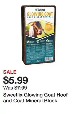 Tractor Supply Company Sweetlix Glowing Goat Hoof and Coat Mineral Block offer