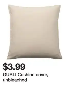 Ikea GURLI Cushion cover, unbleached offer